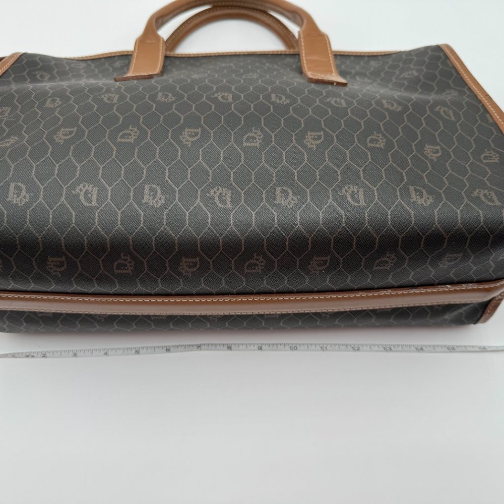 Christian Dior-Authentic- Vintage Tote Bag Honeycomb Pattern - Picture 10 of 13